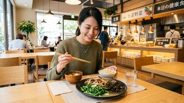 外食族補纖維別只吃高麗菜！營養師推地瓜葉、菇類與海帶